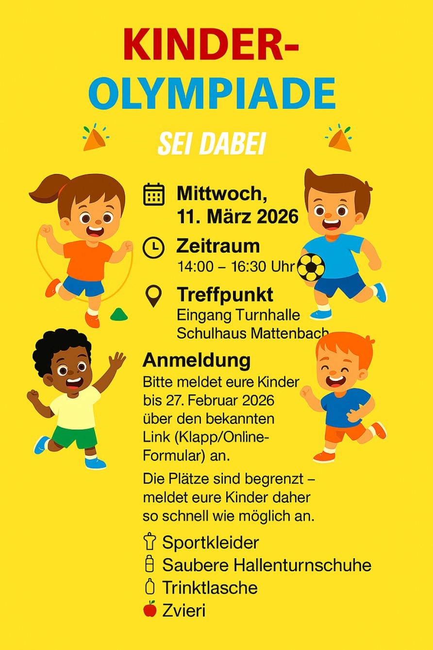 Spielnachmittag Mittwoch, 11. März 2026